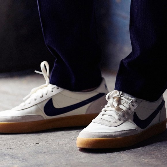 Nike Killshot 2 Leather Sail Midnight Navy Mens 432997-107 J. Crew DS - Picture 12 of 13